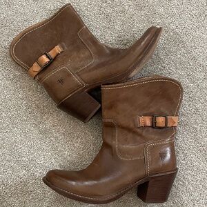 FRYE Brown Leather Boots 9.5